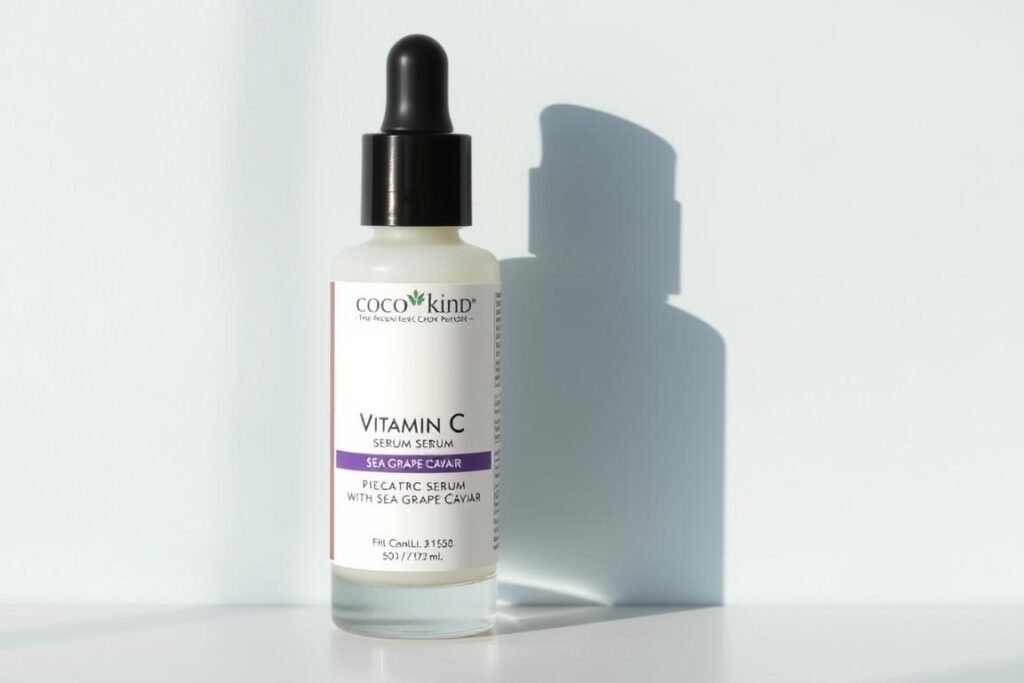 Bottle of Cocokind Vitamin C Serum with Sea Grape Caviar