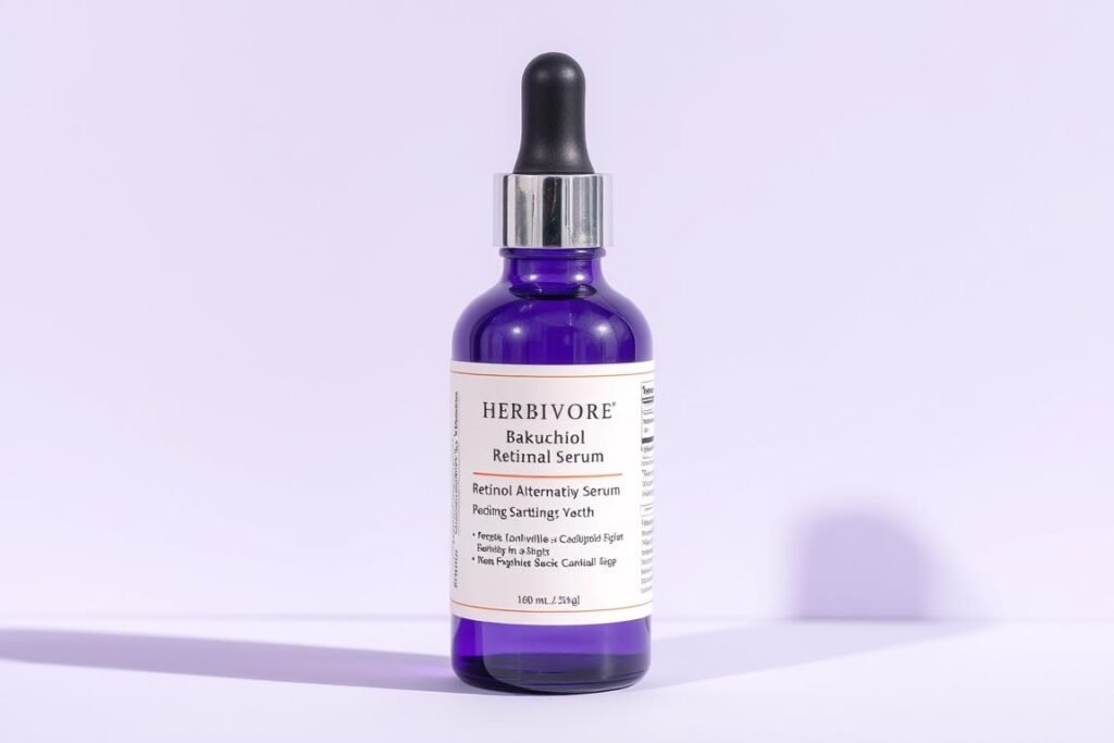 Bottle of Herbivore Bakuchiol Retinol Alternative Serum
