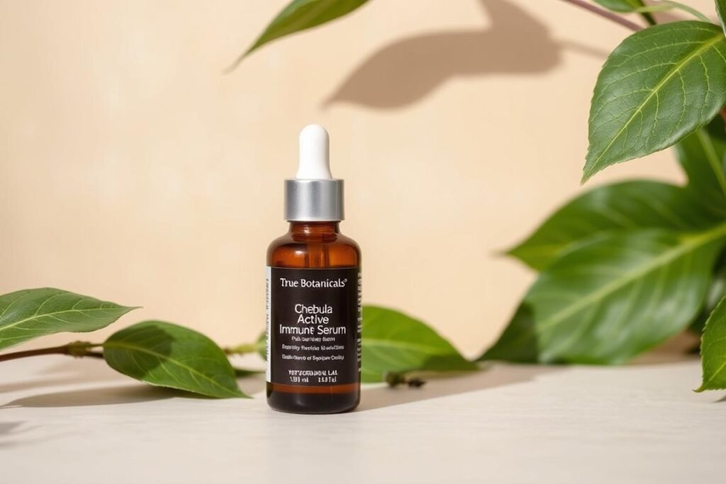 Bottle of True Botanicals Chebula Active Immunity Serum
