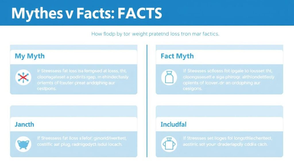 Infographic debunking common myths about weight loss vs fat loss vs inch loss