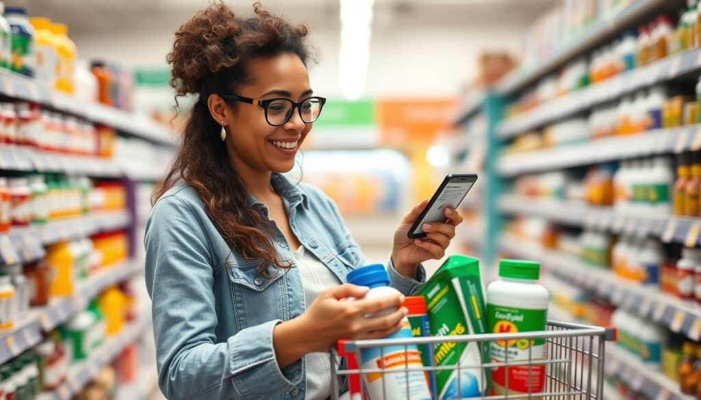 Person making informed choices between budget and premium health products based on personal needs and priorities
