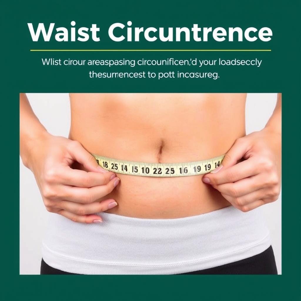 Person measuring waist circumference to track inch loss