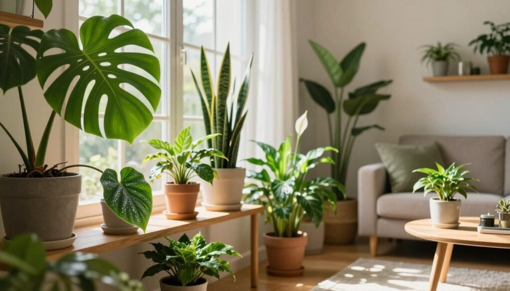 indoor plants improving air quality