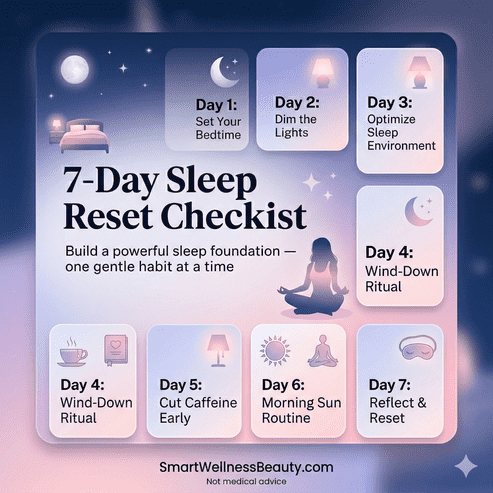 7-Day Sleep Reset Checklist