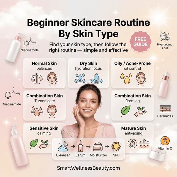 Beginner Skincare Routine By Skin Type