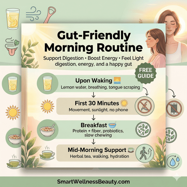 🌿 Gut-Friendly Morning Routine