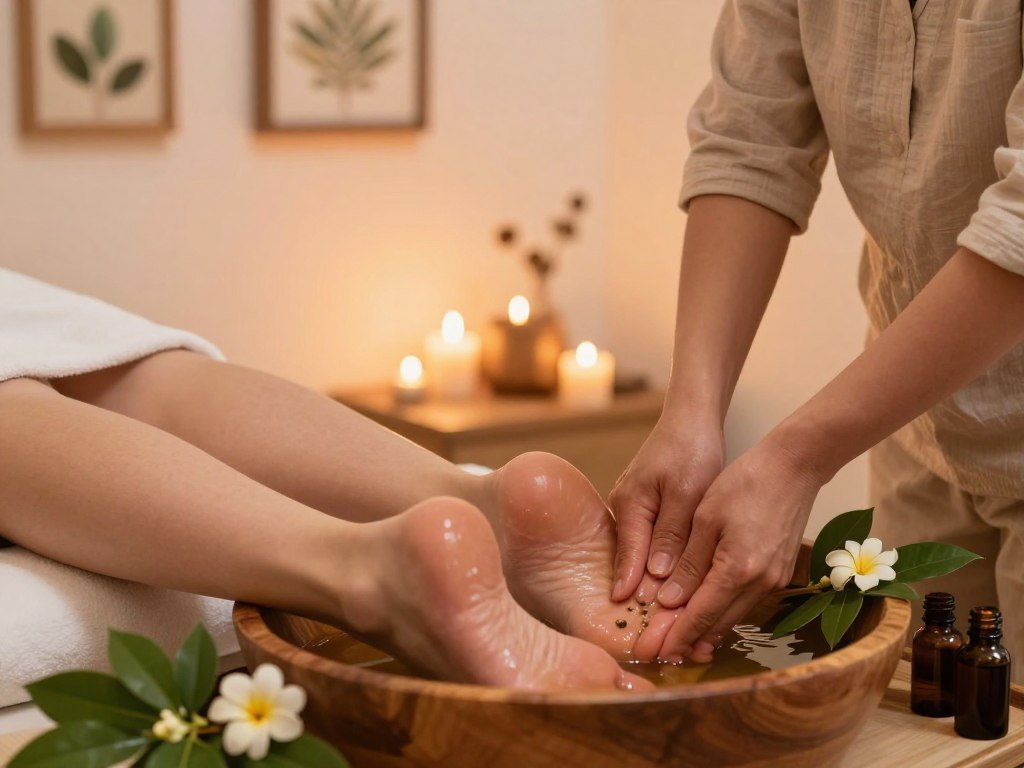 Herbal Foot Massage: 3 Steps to Relax & Glow