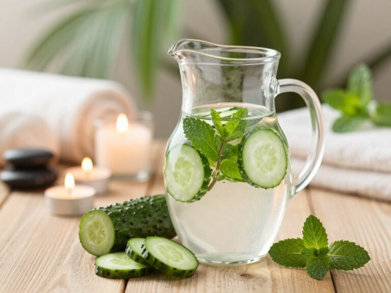 Soothe Puffiness: Cucumber Mint Water Ritual Glow