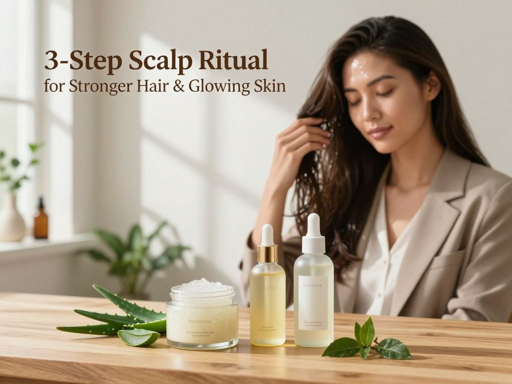 Stronger Hair & Glowing Skin: 3-Step Scalp Ritual