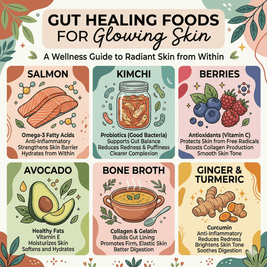 Gut Healing Foods for Glowing Skin