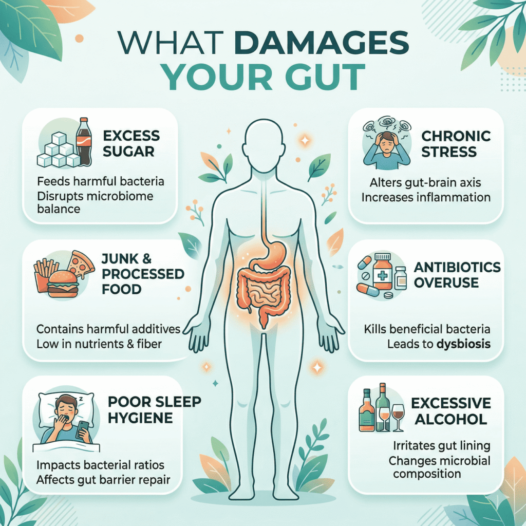 What Damages Your Gut
