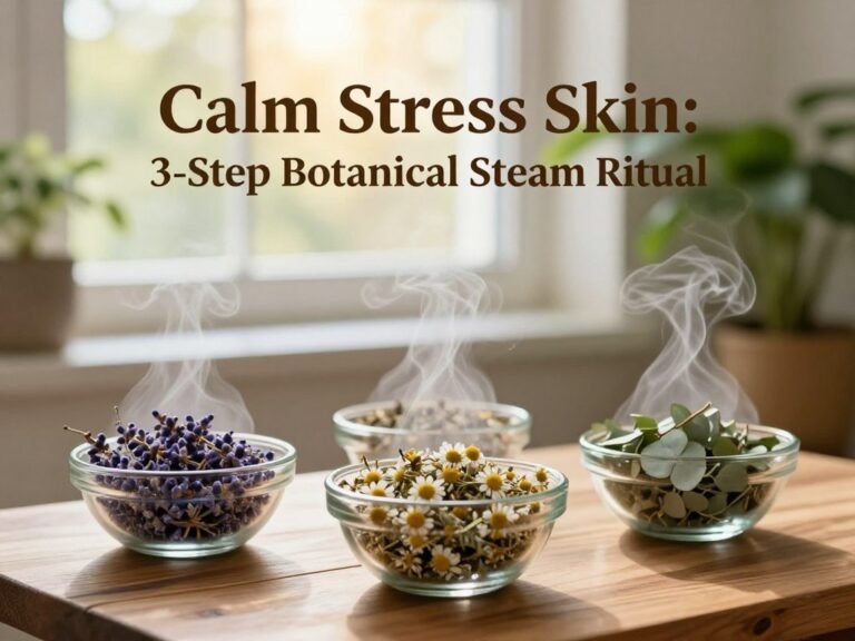 Calm Stress Skin: 3-Step Botanical Steam Ritual