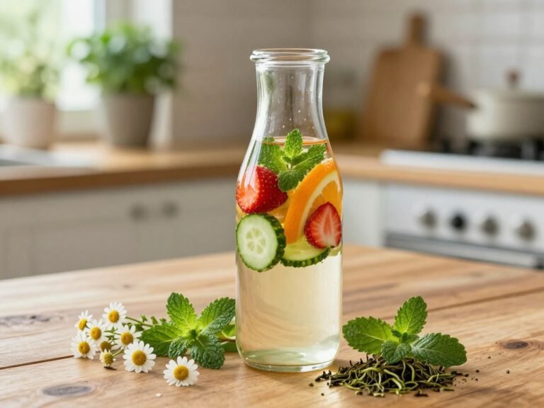 Hydrate & Glow: Easy Herbal Water for Radiant Skin