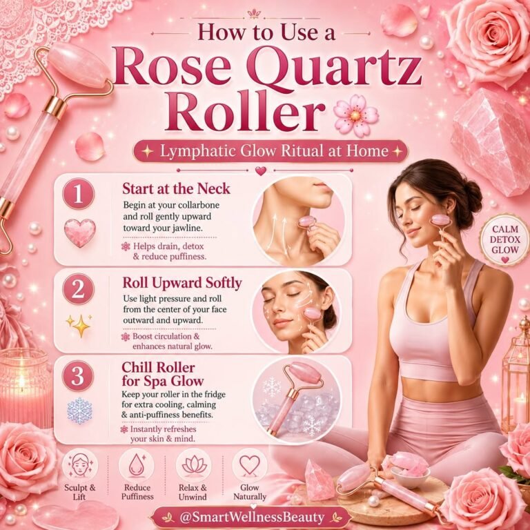 How to Use Rose Quartz Roller Ritual Lymphatic Glow at Home.