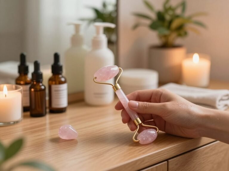 Rose Quartz Roller Ritual: Lymphatic Glow at Home
