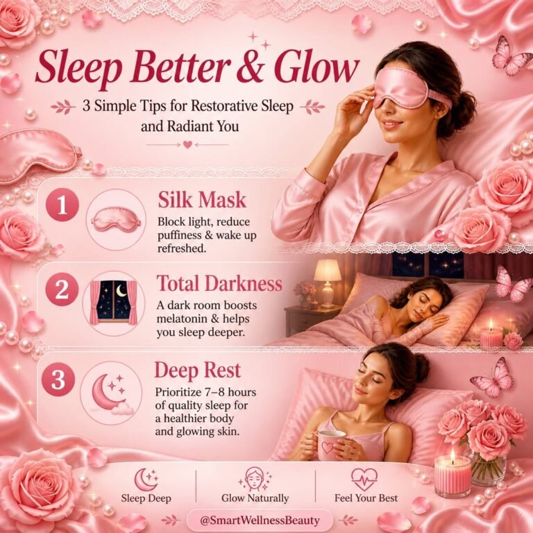 Silk Sleep Mask: Hormone-Support Rest & Glowing Skin.