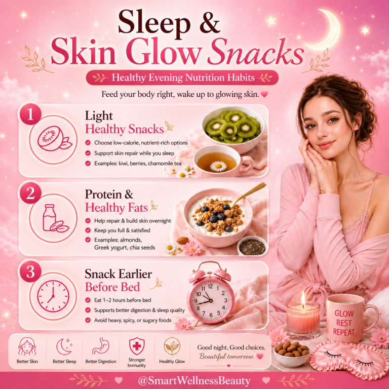 Evening Snacks for Sleep & Skin Glow: 3 Easy Steps.